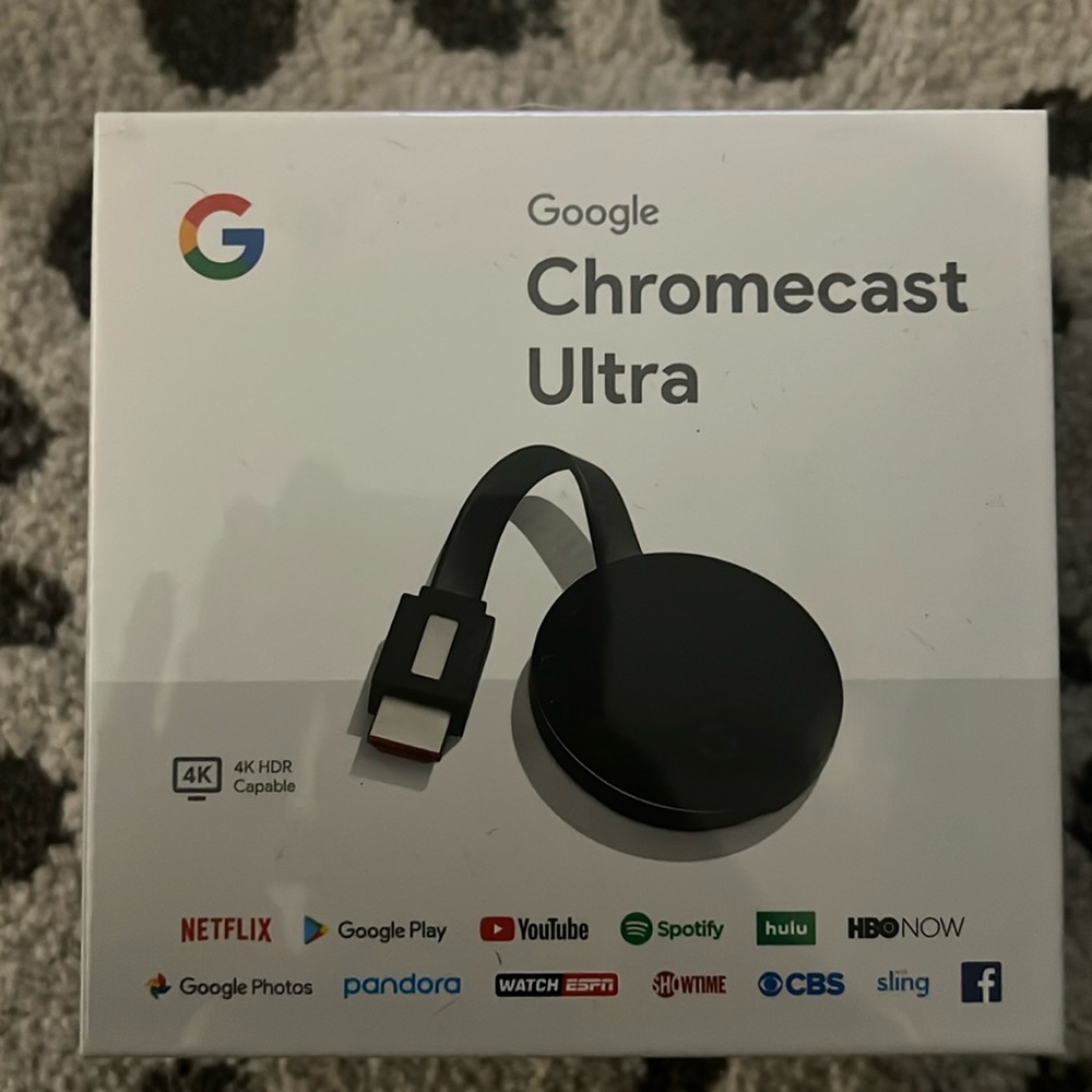 Google Chromecast Ultra with streaming